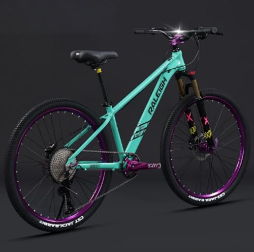 Dazzix新登場クロスバイク 自転車 マウンテンバイク 26/27.5インチ 10/12段変速 MTB自転車 超軽量 通勤 通学 中学生 高校生 学生 大人 成人 男の子 女の子初心者 身長165〜185cmに対応 (26インチ/12速,グリーン)