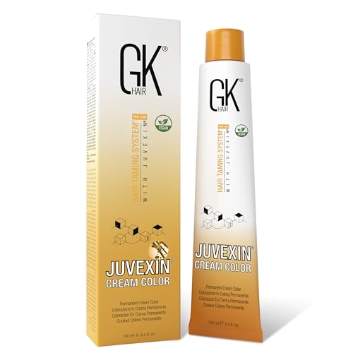 GK HAIR Color Cream 8.0 Intense Natural Light Blonde – 100% Grey Coverage | Semi, Demi-Permanent Results | 8–10 Vol Semi | 20-30-40 Vol Permanent – Salon...
