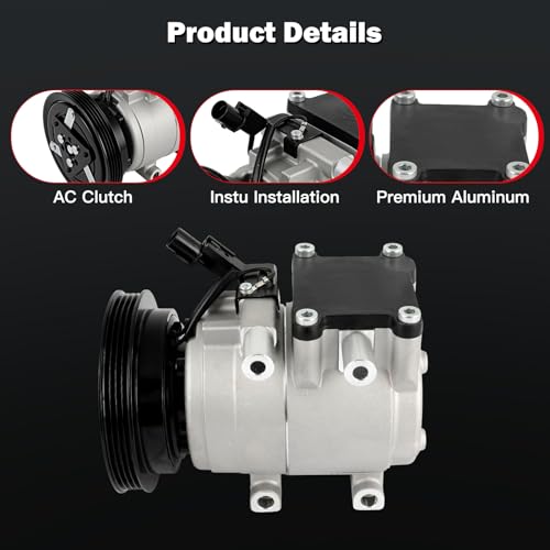 Image of Air Conditioning Compressor for Hyundai Elantra Tiburon 1.8L 2.0L 1997-2001