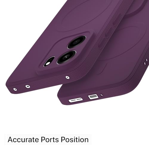 Image of Pikkme Back Cover for OnePlus Nord CE 6 5G Soft Matte Silicone Mag-Safe Design (Mag-Safe Not Support) Camera Protection | Slim Fit Bumper Cover (Purple)