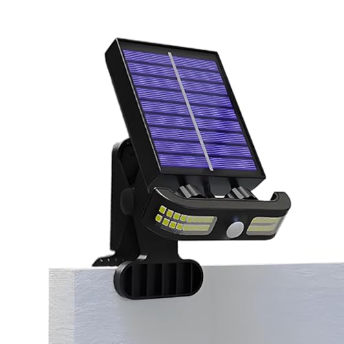 Foco solar de jardín | Apliques solares de pared | detector de movimiento para jardín, terraza, entrada, casa, entrada