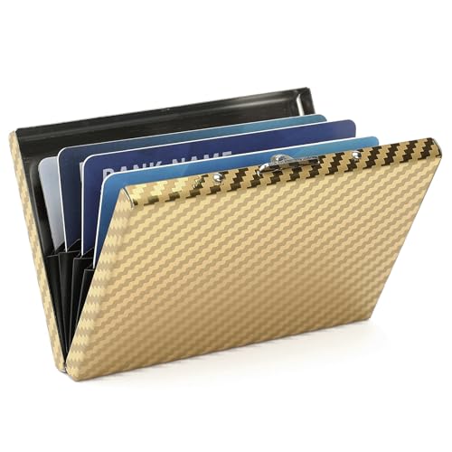 Image of RFID Stainless Steel Credit Card Wallet Slim Metal Business Card Holder for Women Men