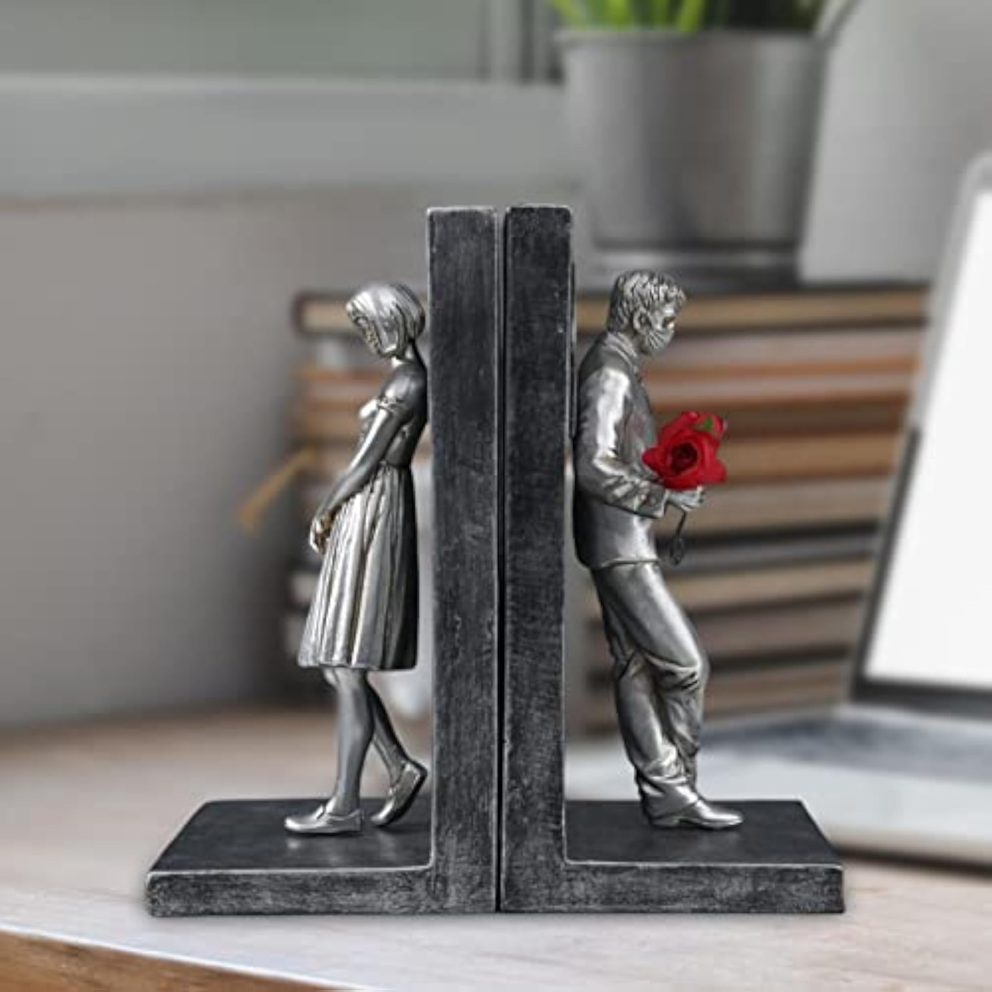 Creative Resin Bookends for Heavy Books