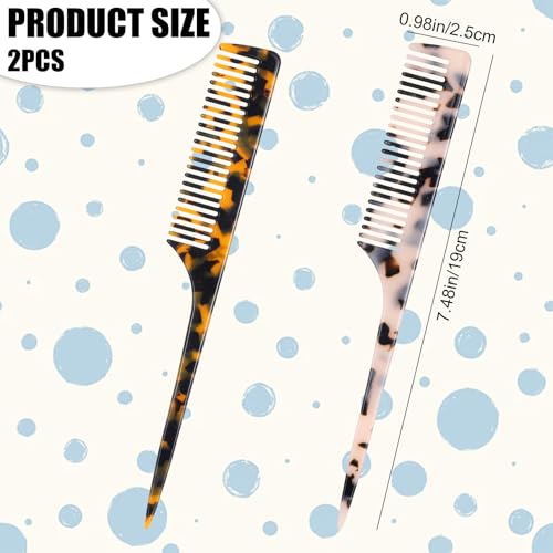 Peines Rat Tail para Mujeres 2 Pzs, Styling y Desenredo miniatura 2