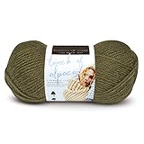 (1 Skein) Lion Brand Yarn Touch of Alpaca Yarn, Olive