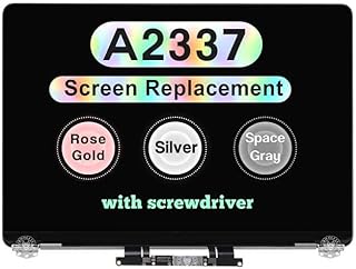 Screen Replacement for MacBook Air M1 2020 A2337 EMC 3598 Retina Full LCD Display Assembly 13.3" 2560x1600 (Space Gray)