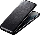 HKIDKK Imitacja skóry pionowe etui na telefon z klapką, do Apple iPhone 14 Pro Max Case 2022 Odporny na wstrząsy pokrowiec folio (kolor: Svart)