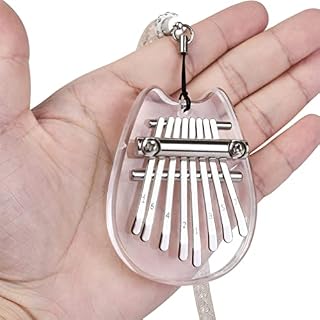 BIENKA Mini Kalimba 8 Touches Pouce Piano avec Lanière Acrylique Clair Doigt Piano Mbira Portable Africain Instrument De… – Image 6