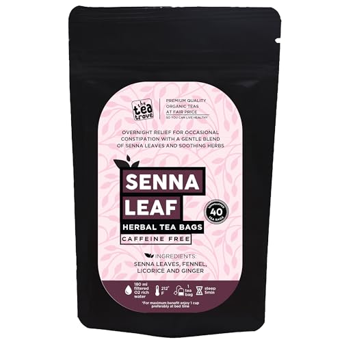 The Tea Trove Senna Leaf Tea Bags - 40 Tea Bags - blend of Senna ...