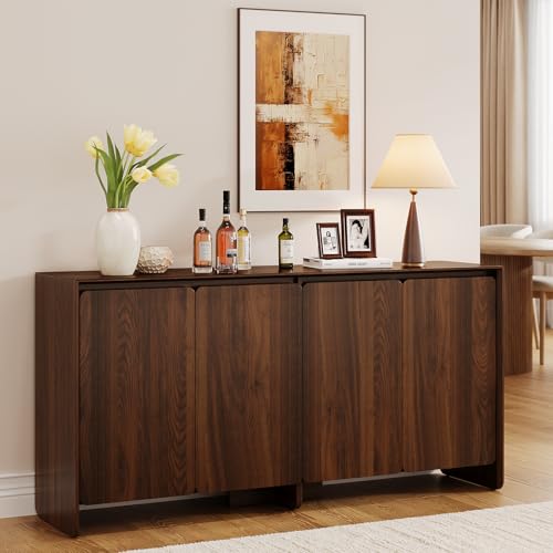 ONBRILL 63" Sideboard Buffet Cabinet with Storage, Buffet Sideboard Cabinet