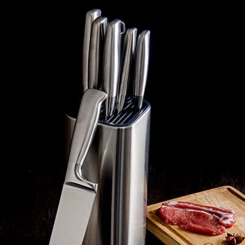 Soporte universal de acero inoxidable duradero para bloques de corte modernos 4