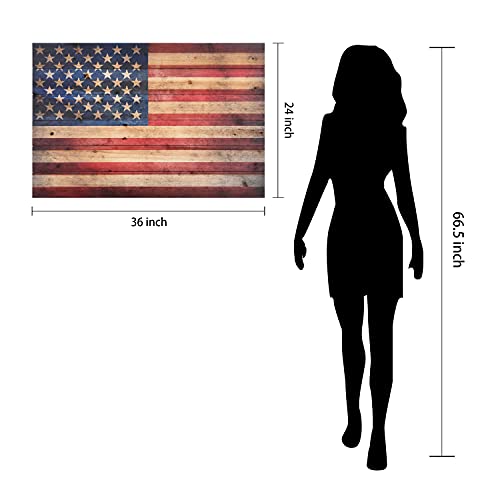 Empire Art Direct American Flag Digital Print On Solid Wood Wall Art, 24 In X 36 In X 1.5 In, 24" X 36" X 1.5", Ready To Hang #TOP7