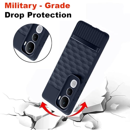 Image of Shockproof Case for Vivo Y400 5G / Y400 4G | Full Camera Protection | TPU Flexible Back Cover for Vivo Y400 5G / Y400 4G (Steel Blue)