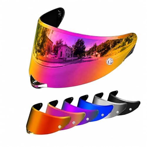 Image of PSLER Pista GP RR visor - Pista Helmet Visor Motorcycle Face Shield Replacement for Pista GPR CORSA-R Pista GPRR RACE 3,Deep Rose Red