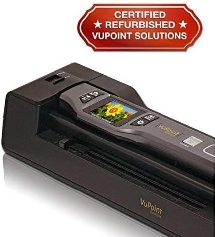 Vupoint ST470 Magic Wand Portable Scanner w/Auto-Feed Docking Station (Champagne) (Renewed)