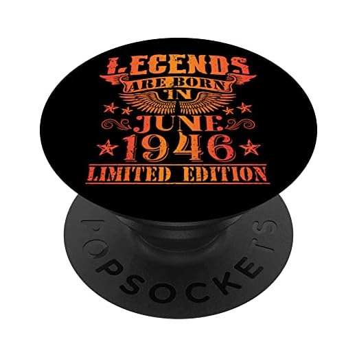 Cumpleaños Junio 1946 Edición Limitada Regalo Legend June PopSockets PopGrip Intercambiable