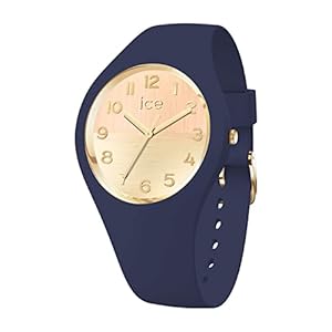 ICE-WATCH – ICE horizon Night gold – Women’s wristwatch with silicon strap – 021363 (Small), Blue, Strap