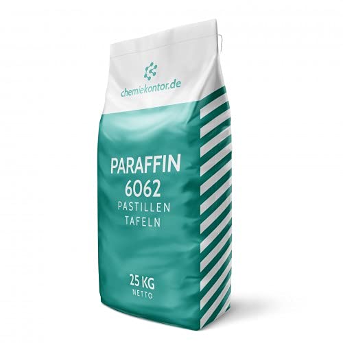 Paraffin 6062 Pastillen | idealer Schmelzpunkt bei 60 °C bis 62 °C | pharmazeutischer Status | niedriger Ölgehalt | EU-Ware Cover
