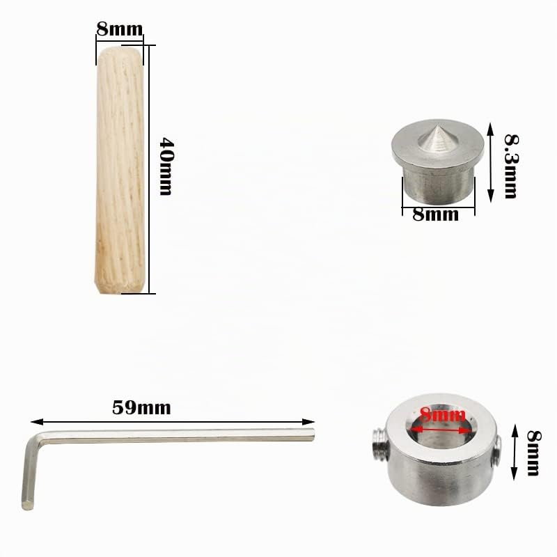 Espigas de madera de 8mm para unir muebles sin tornillos visibles con kit CESFONJER 2