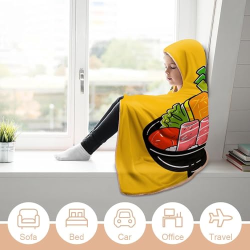 Couverture à capuche Hotpot pull géant anti-froid pour ne plus frissonner chez soi