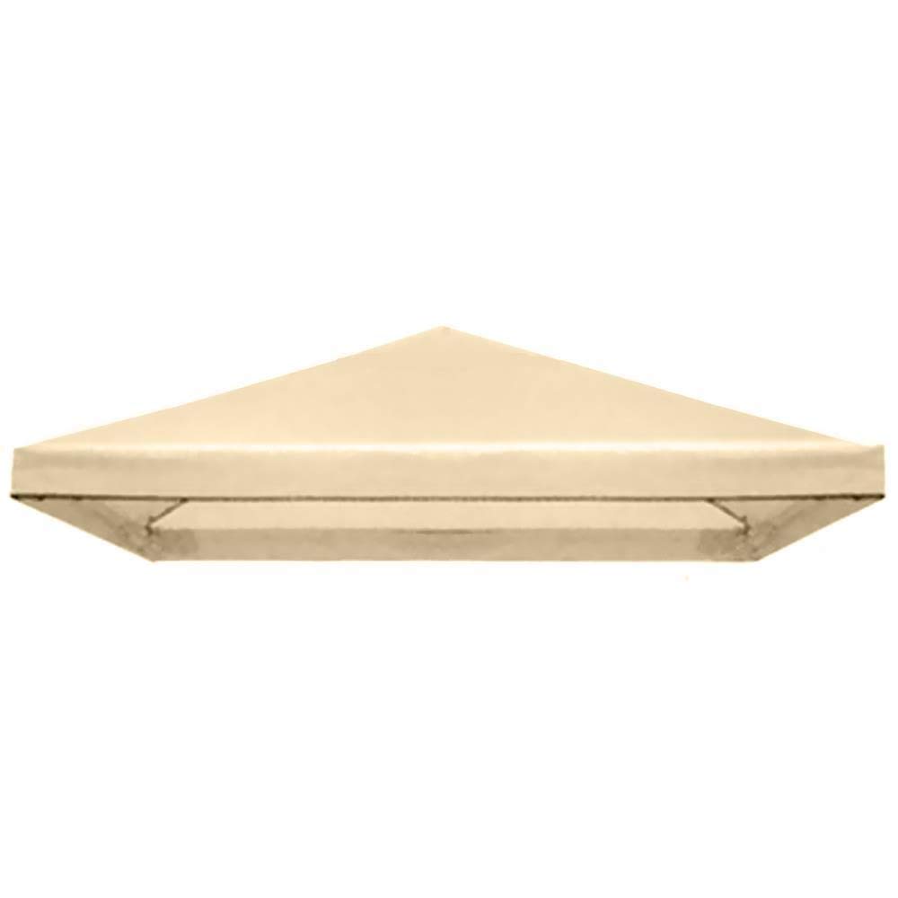 HDcasa Telo di Ricambio Gazebo Copertura Ecrù 300x300 cm