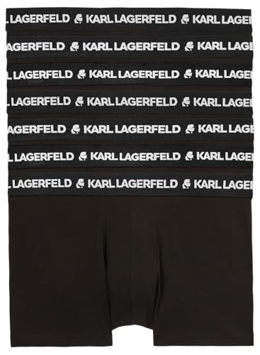 Karl Lagerfeld, Men's, Logo Trunk Set (7 Pack), Black, XS