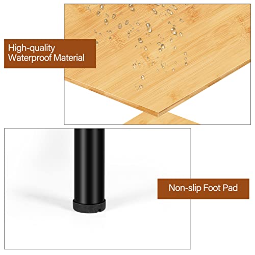 Nightstands Set Of 2 End Tables Living Room Small Side Table With Storage For Small Spaces Bamboo Hexagon Nightstand For Bedroom Study Office Easy To Assemble #TOP3