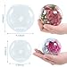 Voaesdk 2Pcs Large Sphere Resin Molds, 4'' & 3'' Clear Silicone Round Ball Moulds, Resin Flower Preservation Kit, Transparent One-Piece Seamless 3D Sphere Epoxy Resin Mold for DIY Craft Home Decor