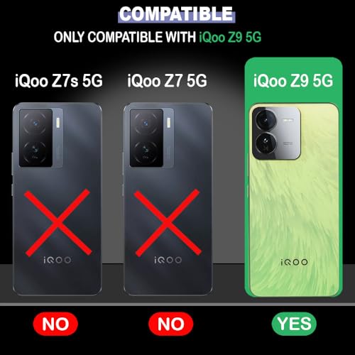 Image of Casotec Fractional Pattern Design Printed Silicon Soft TPU Back Case Cover for iQOO Z9 5G, Multi Colour