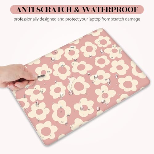 Image of Pink Floral Laptop Skin Sticker Cover Decal, 12 13 13.3 14 15 15.4 15.6 inch Laptop Notebook Vinyl Skin Sticker Cover Personalized Art Protector
