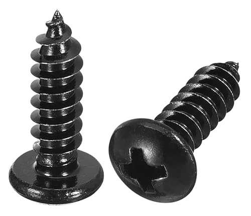 Vis à bois auto-foreuses en acier inoxydable 304 noir, visserie durable M5 x 16 mm NACX