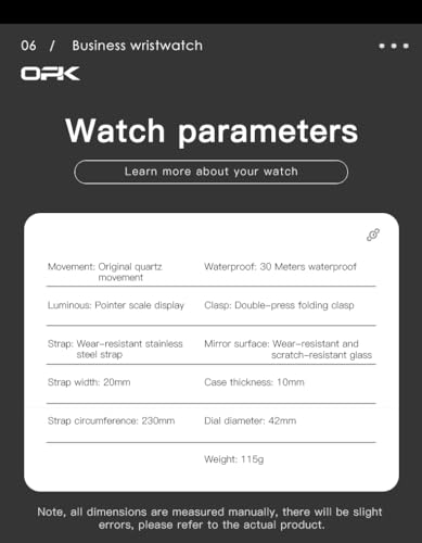 Image of OPK Watches for Men Diamond Roman Analog Mens Watches Waterproof Large Stainless Steel Men Wrist Watch Business Father Gift Watch Blue