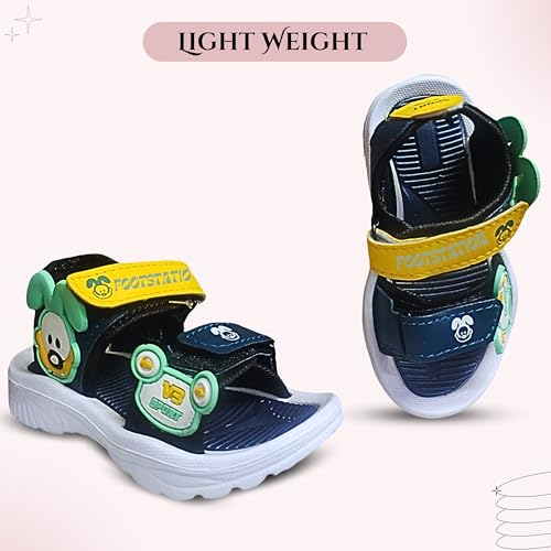 Image of Bear Kids Sandals, Attractive Colors And soft Sole, welcro Closure (Age 1 to 6 Years)