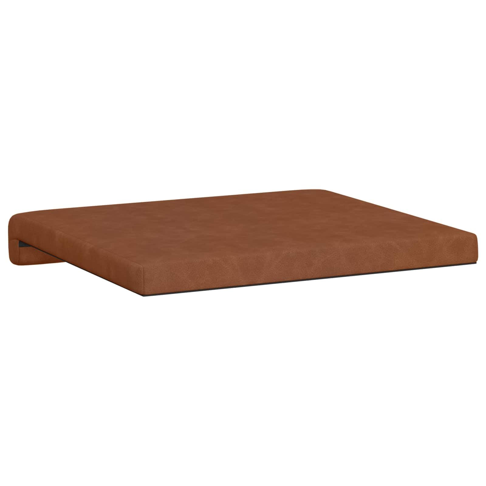 Poduszka na ławkę 4 szt. sztuczna skóra brązowa głębokość 35 cm | Kształt litery L, rama z materiału drewnopochodnego, wypełnienie piankowe, łatwa w pielęgnacji, do przedpokoju i salonu