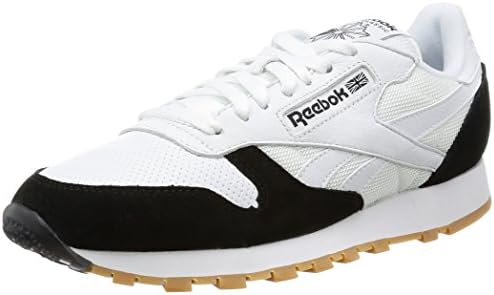 Reebok Classics Men's Cl Leather Spp White, Black and Gum Leather Sneakers - 11 UK/India (45.5 EU)(12 US)