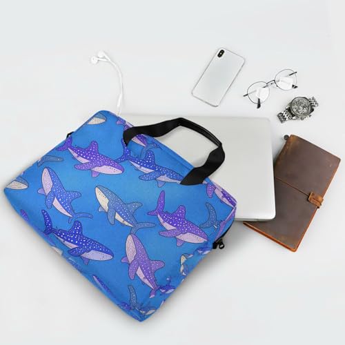 Funda para portátil 15.6" con correa y asa azul miniatura 7