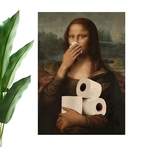Divertida pintura enmarcada Veasbuu de 30x40 cm, el póster de habitación ideal para cumpleaños