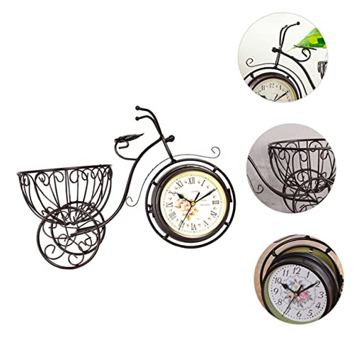 WOONEKY Relógio De Bicicleta Decoração Relógio De Mesa Relógios Relógio De Prateleira Mudo Relógio E