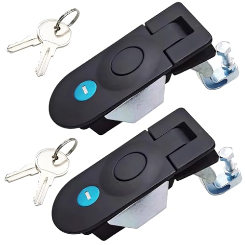 Loquet à compression MS609 en zinc noir pour porte de camping-car x2