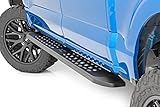 Rough Country RPT2 Running Boards for Ford F-150/Lightning/F-250/F-350/Raptor (2015-2025) Crew Cab - Sleek Profile, Non-Slip Step, Rust Resistant, Easy Install