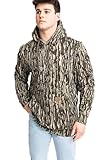 Realtree Men's Camo Fleece Hoodie | Poly-Cotton Hunting Sweatshirt | Warm Outdoor Pullover with Kangaroo Pocket (US, Alpha, Large, Regular, Regular, Original Camo)
