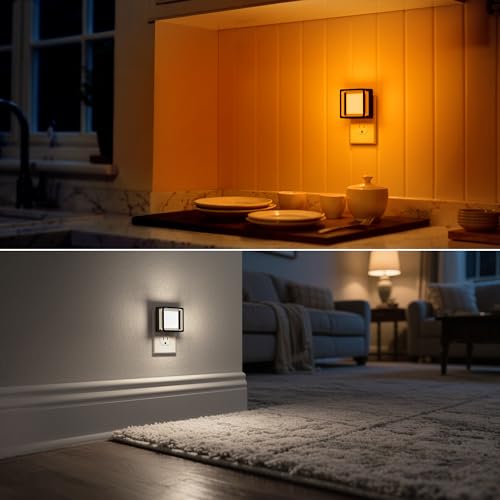 Image of DORESshop LED Night Light, Night Lights Plug Into Wall [2 Pack] with Dusk-to-Dawn Sensor, Dimmable Nightlights, Adjustable Brightness for Bathroom, Hallway, Bedroom,Kids Room,Stairway,3CCT