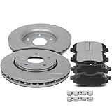 SCITOO Brake Kit Front Discs Brake Rotors and Ceramic Brake Pads fit 2008-2016 Chrysler Town Country,2008-2016 Dodge Grand Caravan,2009-2013 Dodge Journey,2012-2015 Ram C/V,2009-2012 VW Routan