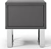 ZURI Furniture Neve End Table with Storage - Gray