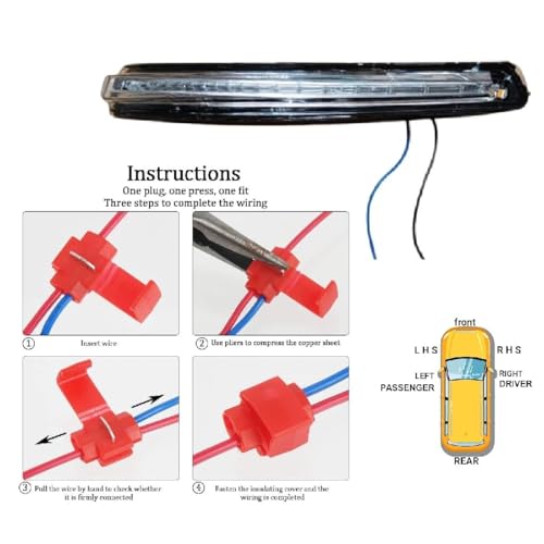 Image of Side Mirror Indicator Lamp Light for Hyundai i20 2ND GEN Active /Elite 2015-2020 Model -Yellow with Scotch Lock (I20 2ND GEN (2015-2019) ELITE /ACTIVE, RIGHT DRIVER SIDE)