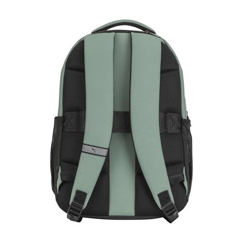 Image of PUMA Prose Backpack with Padded Adjustable Straps, Laptop Sleeve & Water Bottle Pockets, Green Moon, One Size