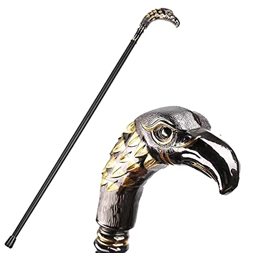 ステッキ 杖 倒れない イーグルヘッドセプター 一本杖 折りたたみ杖 おしゃれ イーグルヘッド 松葉杖 ステッキ シルバー 金属 合金 ウォーキングスティック 歩行 補助 レトロ パフォーマンス松葉杖 夜間散歩 父の日 敬老の日 プレゼント 日本語説明書付