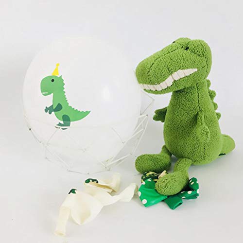 Conjunto de balões de 15 peças com estampa de dinossauro, lantejoulas, confetes, balões de látex com