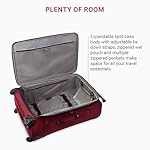 SwissGear Sion Softside Expandable Roller Luggage, Burgundy, 3-Piece Set (21/25/29) - Image 5