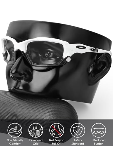 Image of BLAZERBUCK Replacement Earsocks & Bolt for Oakley Jawbone /Racing Jacket /Split Jacket Sunglasses - Black + White